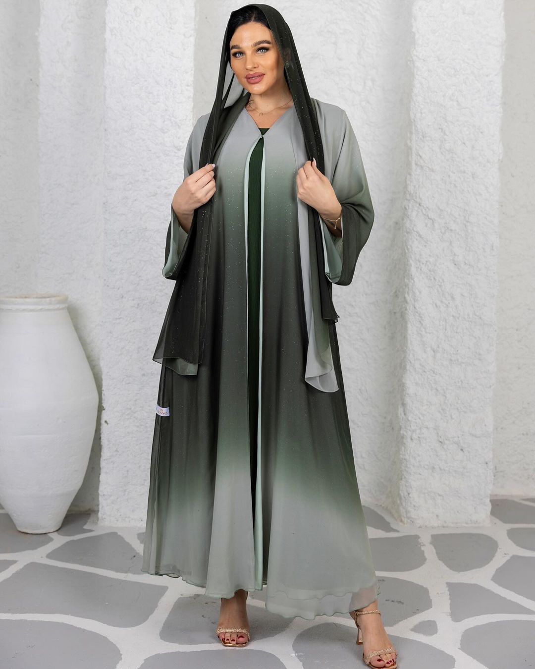 Green Mirage Abaya